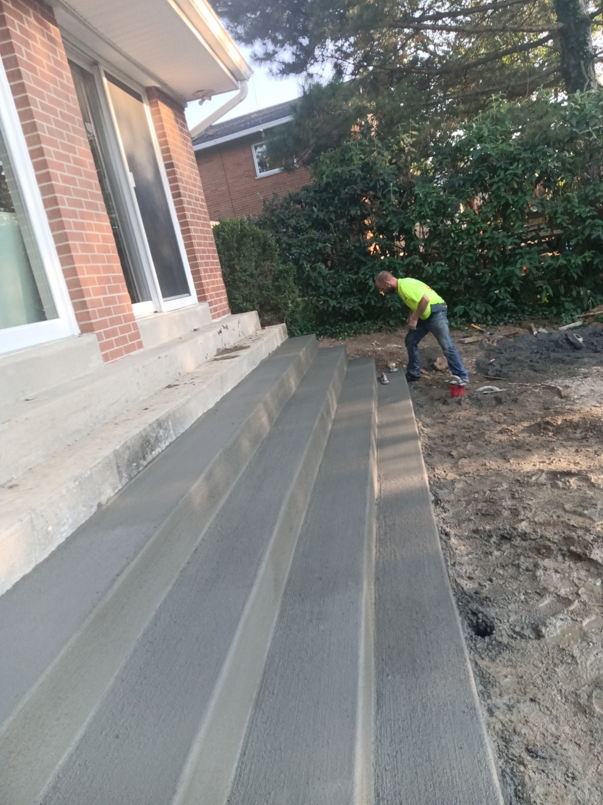 A Person doing construction work