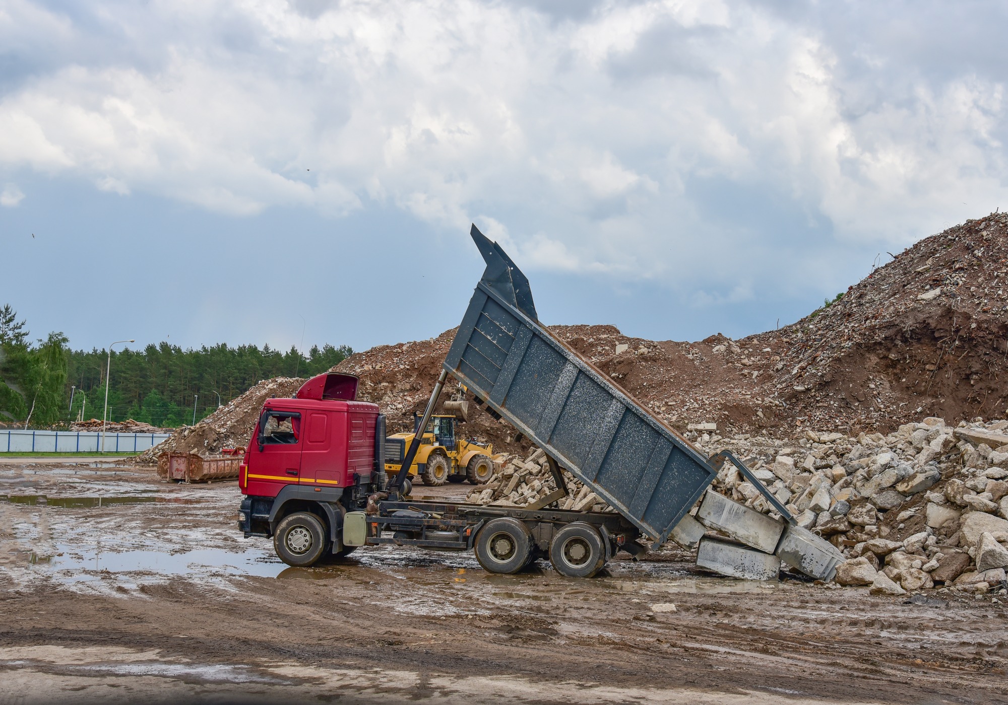 Landfill for disposal of construction waste